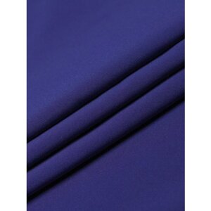 Ткань подкладочная для шитья MDC FABRICS PSP520\155 синяя однотонная для одежды. Полиэстер, стрейч. Отрез 1 метр
