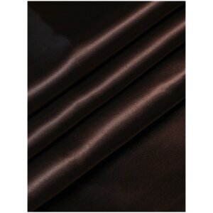Ткань подкладочная коричневая для одежды MDC FABRICS S134\25 однотонная для шитья. Поливискоза. Отрез 1 метр