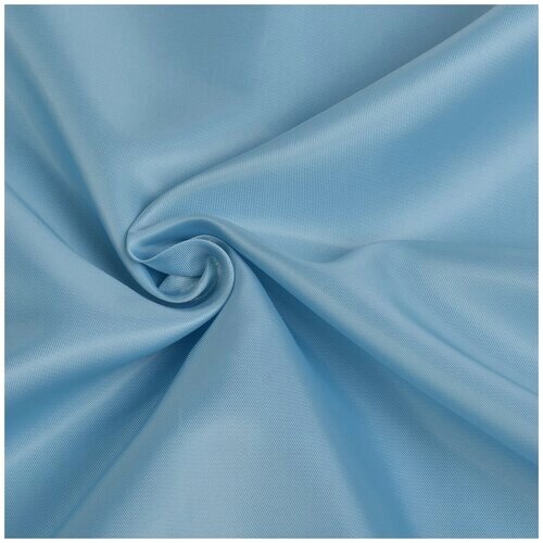 Ткань подкладочная Поливискоза нарезка 145см IdealTex PL08.14-4122 голубой 86г/м² уп. 10м от компании М.Видео - фото 1