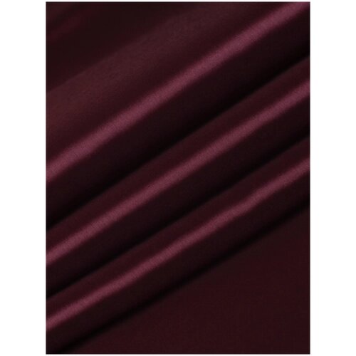 Ткань подкладочная винная. бордовая для одежды MDC FABRICS VPSP75\WINE для шитья однотонная. Премиум качество. Поливискоза, стрейч. Отрез 1 метр от компании М.Видео - фото 1