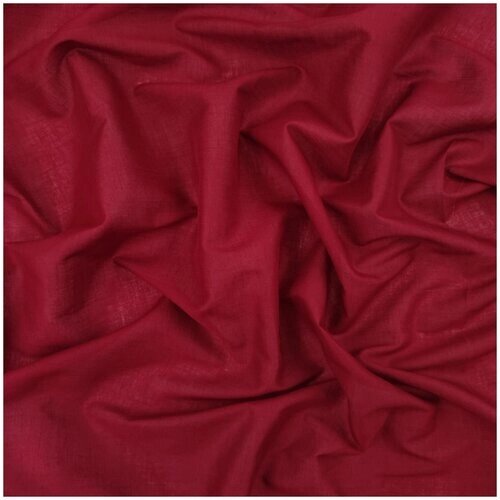 Ткань рубашечная (красный) 100% хлопок , 50 см * 142 см, италия от компании М.Видео - фото 1