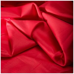 Ткань сатин постельный PAMUK красный без рисунка (2530-3)