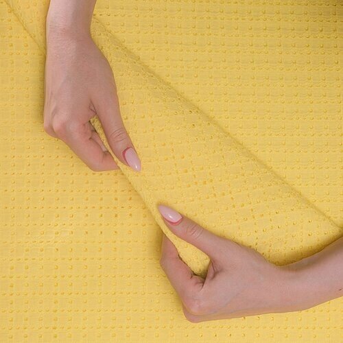 Ткань шитье желтое квадрат (2721-2) от компании М.Видео - фото 1