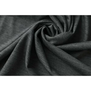 Ткань средне-серый трикотаж меланж с шелком