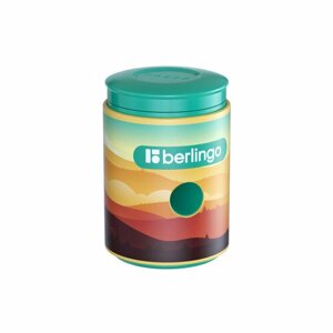 Точилка пластиковая Berlingo "Scenic", с контейнером, 1 отверстие, 352565