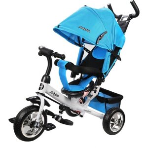 Трехколесный велосипед Moby Kids Comfort 10x8 EVA, голубой (требует финальной сборки)