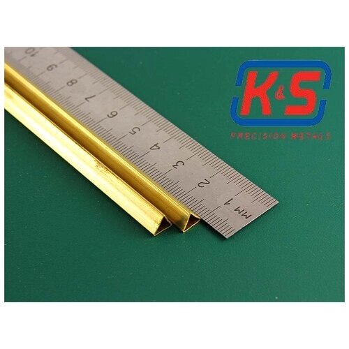 Треугольная латунная трубка 5 мм, 2 шт х 30 см, KS Precision Metals (США) от компании М.Видео - фото 1