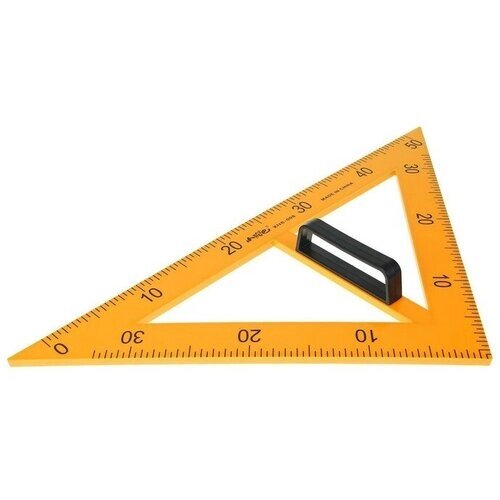 Треугольник для школьной доски, с держателем, прямоугольный, 45° от компании М.Видео - фото 1