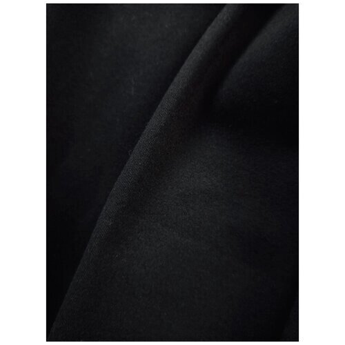 Трикотаж джерси вискозный черного цвета с нейлоном от компании М.Видео - фото 1