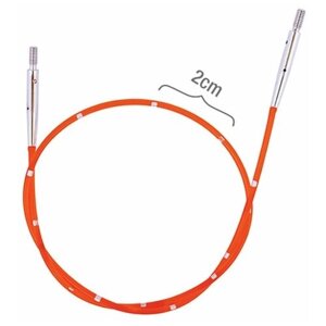 Тросик для съемных спиц "SmartStix", длина 94см (готовая длина спиц 120см), оранжевый KnitPro 42176