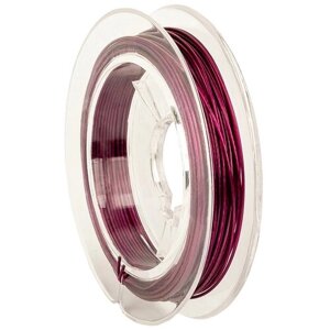 Тросик ювелирный (ланка), диаметр 0,5 мм, цвет: пурпурный