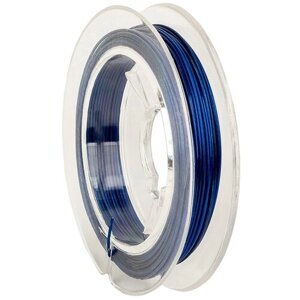Тросик ювелирный (ланка), диаметр 0,5 мм, цвет: темно-синий