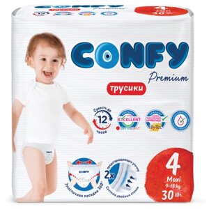 Трусики детские Confy Premium Maxi 9-15 кг (размер 4), 30 шт.