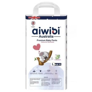 Трусики-подгузники детские AIWIBI L (9-14 кг) 44 шт