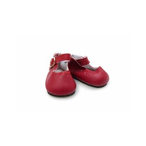 Туфли для куклы с пряжкой арт. КЛ. 28341 65х30мм цв. т. красный 1 пара
