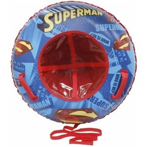 Тюбинг 1Toy Супермен надувные сани (материал глянцевый пвх) 85 см