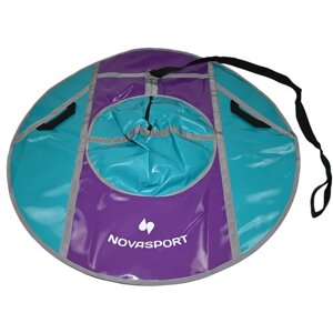 Тюбинг детский 110 см NovaSport Плюшка без камеры СH040.110 фиолетовый бирюзово-фиолетовый