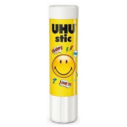 UHU Клей-карандаш Stic смайлики 9, 8,2 г 1 шт. 8.2 г от компании М.Видео - фото 1