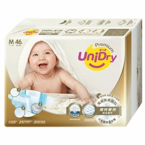 Ультратонкие детские подгузники UNIDRY Ultra Thin, M, 6-11 кг, 46шт