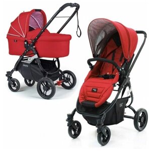 Универсальная коляска Valco Baby Snap 4 Ultra (2 в 1), fire red, цвет шасси: черный