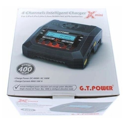 Универсальное зарядное устройство G. T. Power X4MINI от компании М.Видео - фото 1