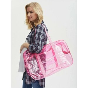 Усиленная сумка в роддом, готовая для мамы и малыша "здравствуй, мама! цвет темно-розовый, набор из 3 шт.
