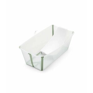 Ванночка с горкой Stokke Flexi Bath Bundle, Tub with Newborn Support, Transparent Green, прозрачный/зеленый
