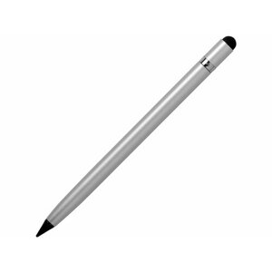 Вечный карандаш "Eternal" со стилусом и ластиком серебристый