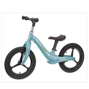 Велобег надувные колеса 14 дюймов, магниевая рама, вилка, диски, и руль, вес 4 кг, сиденье и руль регулируются, голубой SLIDER IT107638