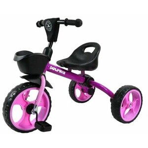 Велосипед Детский Трехколесный Складной, Серия "Dolphin"2023), Фиолетовый
