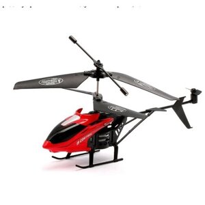 Вертолёт радиоуправляемый «Воздушный король», работает от аккумулятора, цвет красный