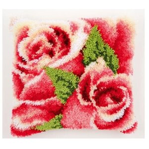Vervaco Набор для вышивания Розовая роза с бутоном II 40x40 см (0146445-PN)