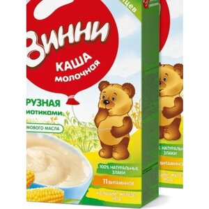 Винни Каша Молочная Кукурузная, 2 шт по 200 гр