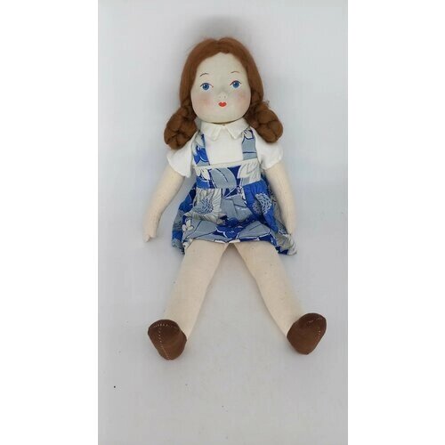 Винтажная кукла игрушка тряпичная Девочка от компании М.Видео - фото 1