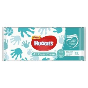 Влажные салфетки Huggies All over clean, 56 шт.