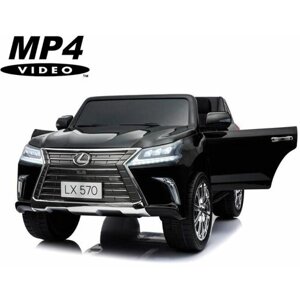 Внедорожники и джипы Dake Детский электромобиль Lexus LX570 4WD MP4 - DK-LX570-BLACK-PAINT-MP4