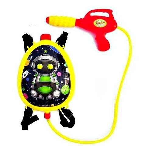 Водяной бластер  Junfa Toys (904), 9 см, черный/красный/желтый от компании М.Видео - фото 1