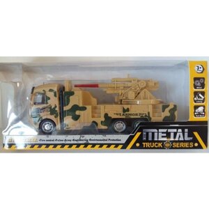 Военная машинка инерционная металлическая светозвуковая Metal truck series