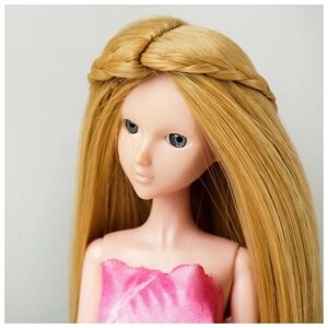 Волосы для кукол «Прямые с косичками» размер маленький цвет 86