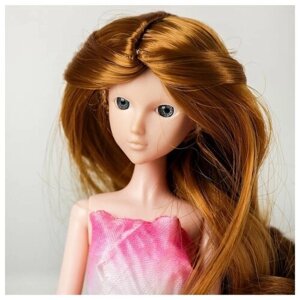 Волосы для кукол «Волнистые с хвостиком» размер маленький, цвет 16А