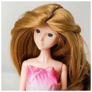 Волосы для кукол Волнистые с хвостиком размер маленький, цвет 24