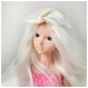 Волосы для кукол «Волнистые с хвостиком» размер маленький, цвет 60 (1 шт.)