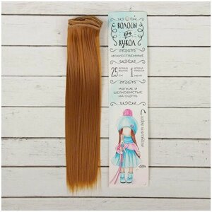 Волосы - тресс Школа талантов, для кукол "Прямые" длина волос: 25 см, ширина:100 см