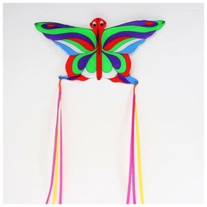 Воздушный змей "Бабочка" с леской, цвета микс 5439486