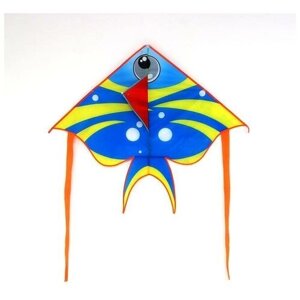 Воздушный змей "Рыбка", с леской, цвета микс