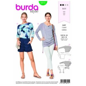 Выкройка Burda 6415 - Пуловер