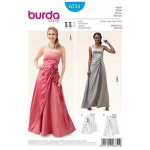 Выкройка Burda 6751-Платье