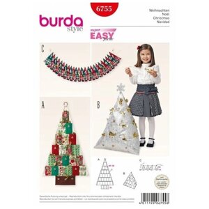 Выкройка Burda 6755-Рождественские игрушки