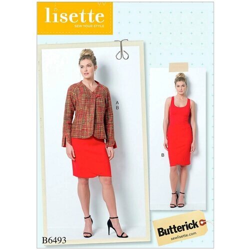 Выкройка BUTTERICK №6493 Жакет, юбка от компании М.Видео - фото 1