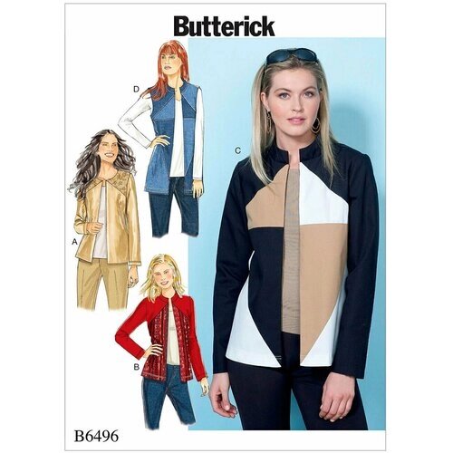 Выкройка BUTTERICK №6496 Жакет, жилет от компании М.Видео - фото 1